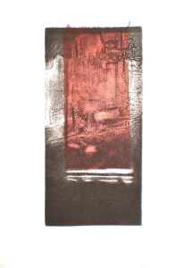 Landscape artist's proof etching and chine - colle for...and the Ocean Rusted 4