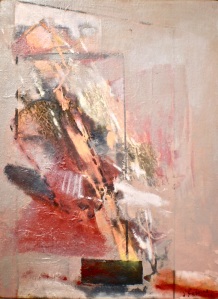 Art landscape painting titled Golden Spike 2, 2012,  oil on canvas 60x45 cm