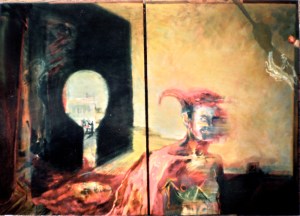 The Original Sudarium, 1994 - 5, diptych, 132x180 cm, oil on canvas