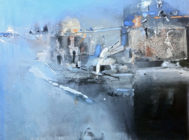 Seascape final stage of oil paint companion to Point Roadknight commission