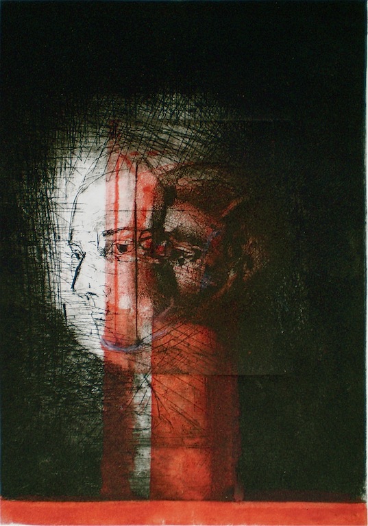 Enchroaching Memory 1, 1/1, 2009, intaglio and drypoint