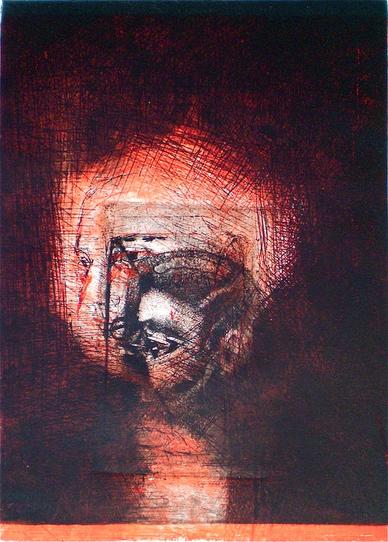 Risen, 1/1, 2009,  intaglio and drypoint