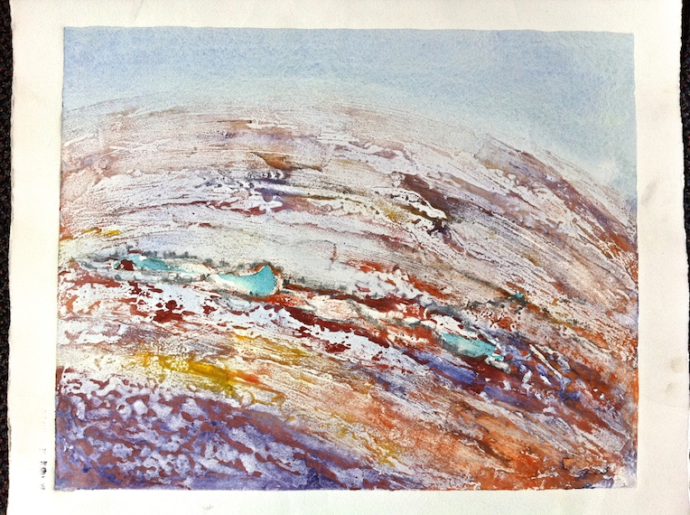 An aerial view of Lake Eyre